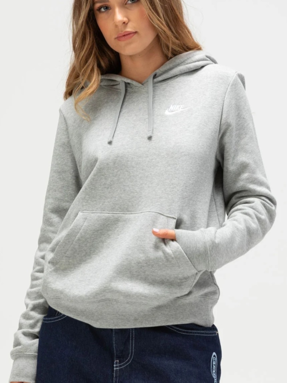 Nike Light Gray Women's Pullover Hoodie